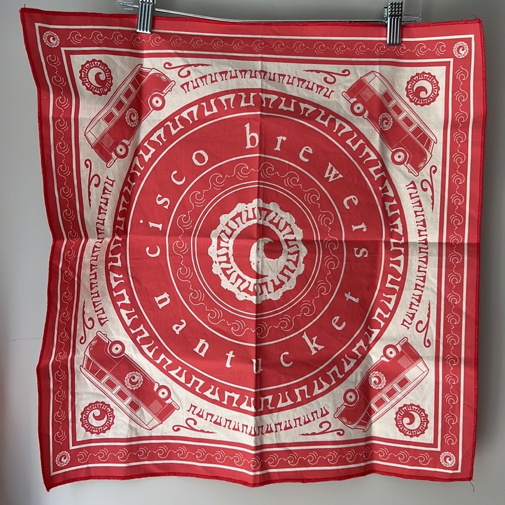 Cisco Brewers Nantucket Tapestry with Logo and VW Bus